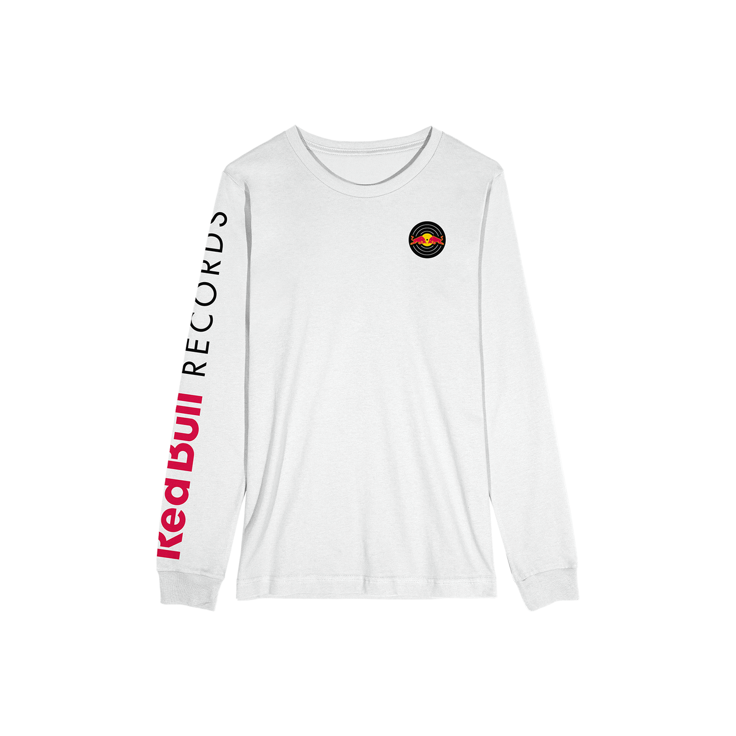 Red Bull Records White Long Sleeve