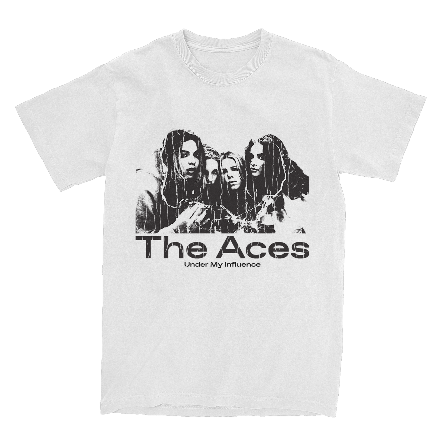 The Aces - 'Under My Influence' T-Shirt (White)