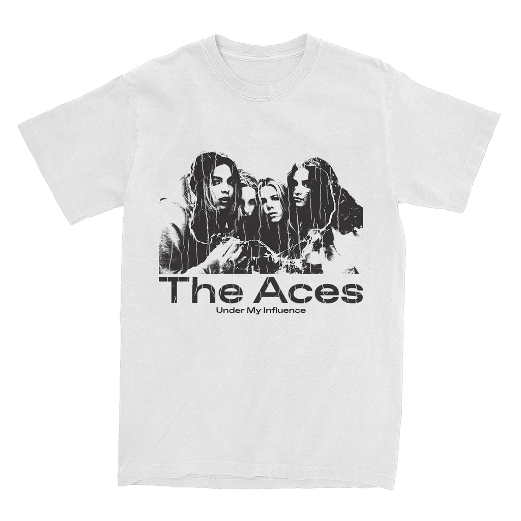 The Aces - 'Under My Influence' T-Shirt (White)